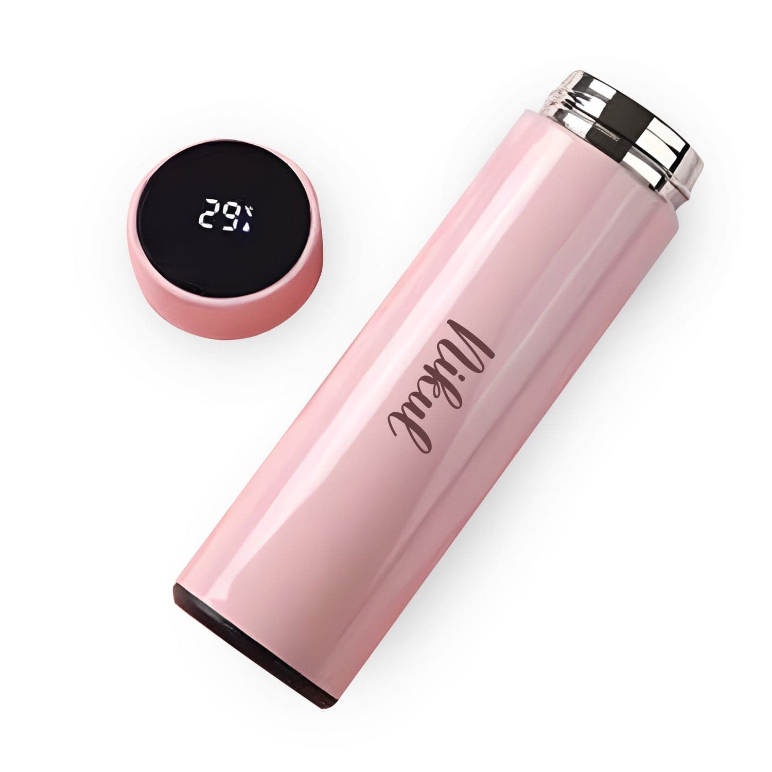 0726 Customized/Personalized Stainless Steel Smart Water Bottle with Smart LCD Temperature Touch | Gifting Custom Name Water Bottle | Gifts for Boyfriend/Girlfriend/Employee | 500ML — image 1
