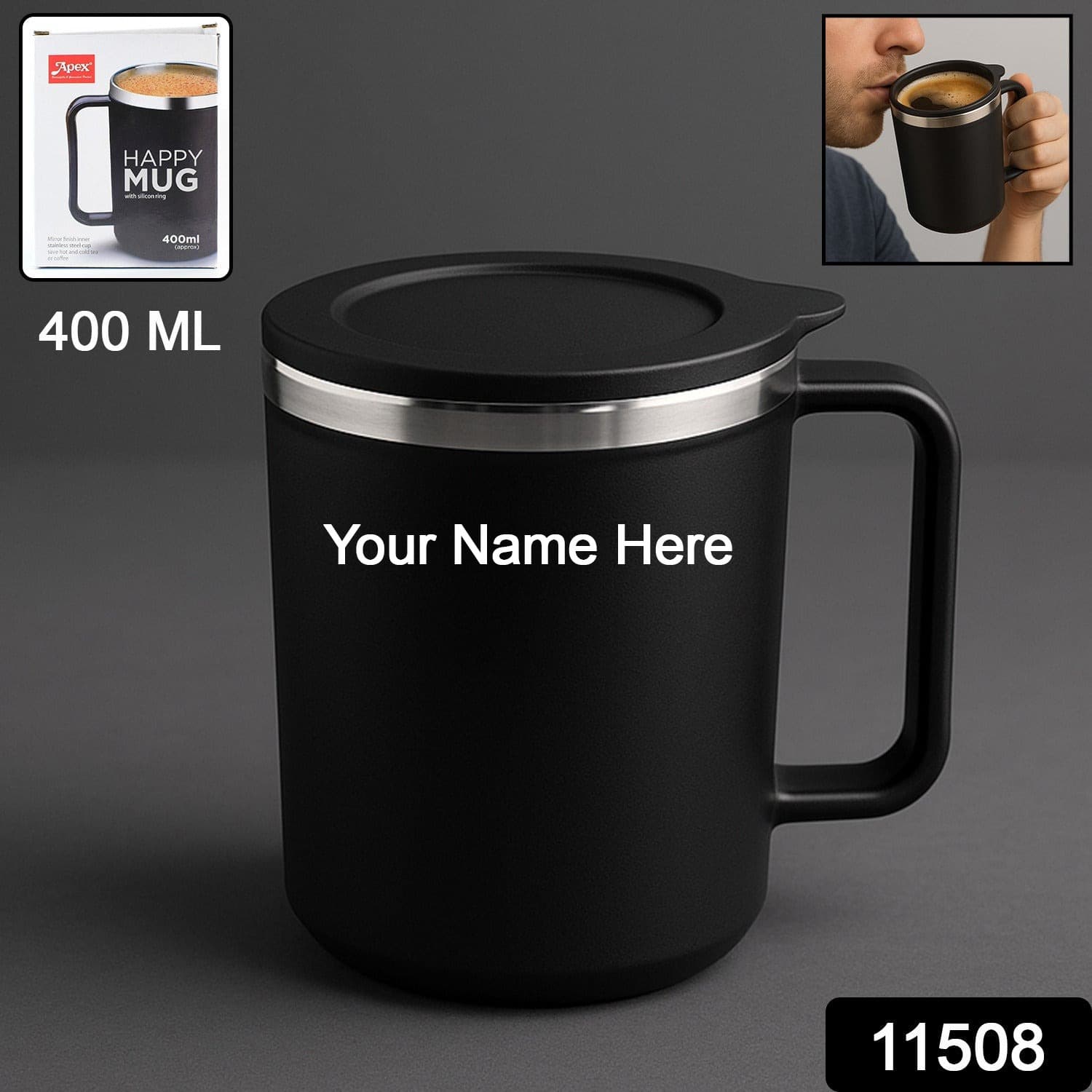 Customize Apex Happy Mug Approx 400ml (1 Pc) — image 1