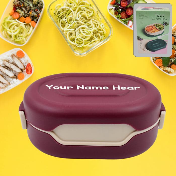 Customized Airtight Food Grade Tiffin Box with 2 in 1 Spoon And 2 Compartment — image 1
