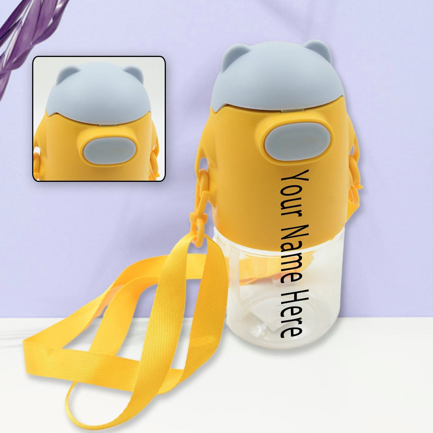 Customize Large Capacity Plastic Water Bottle | Office Bottle | Gym Bottle | Home | Kitchen | Leakproof and BPA Free Drinks Bottle | Water Drink Juice Bottle Wide-Mouth BPA Free Leak-Free Lightweight (1 Pc ) — image 1