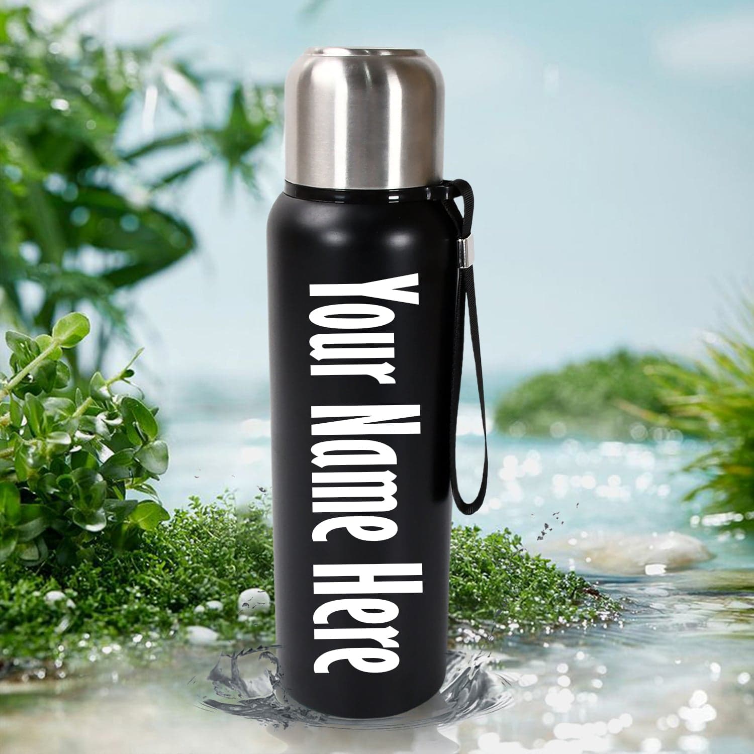 Customize Stainless Steel Water Bottle, Fridge Water Bottle, Stainless Steel Water Bottle Leak Proof, Rust Proof, Cold & Hot Thermos steel Bottle| Leak Proof | Office Bottle | Gym | Home | Kitchen | Hiking | Trekking | Travel Bottle (800ML) — image 1