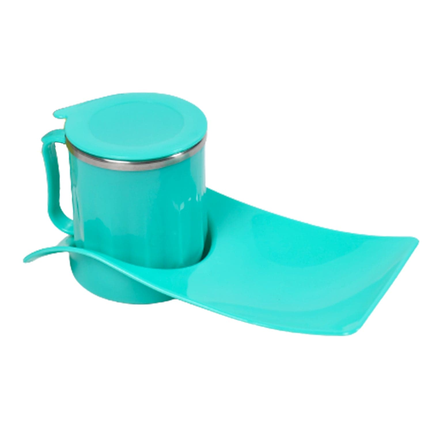 Customize Snack Tray with 350ml Steel Cup for Kids & Home Use — image 1