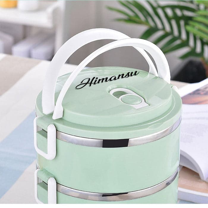 Customized Multi Layer Stainless Steel Hot Lunch Box (3 Layer) — image 1