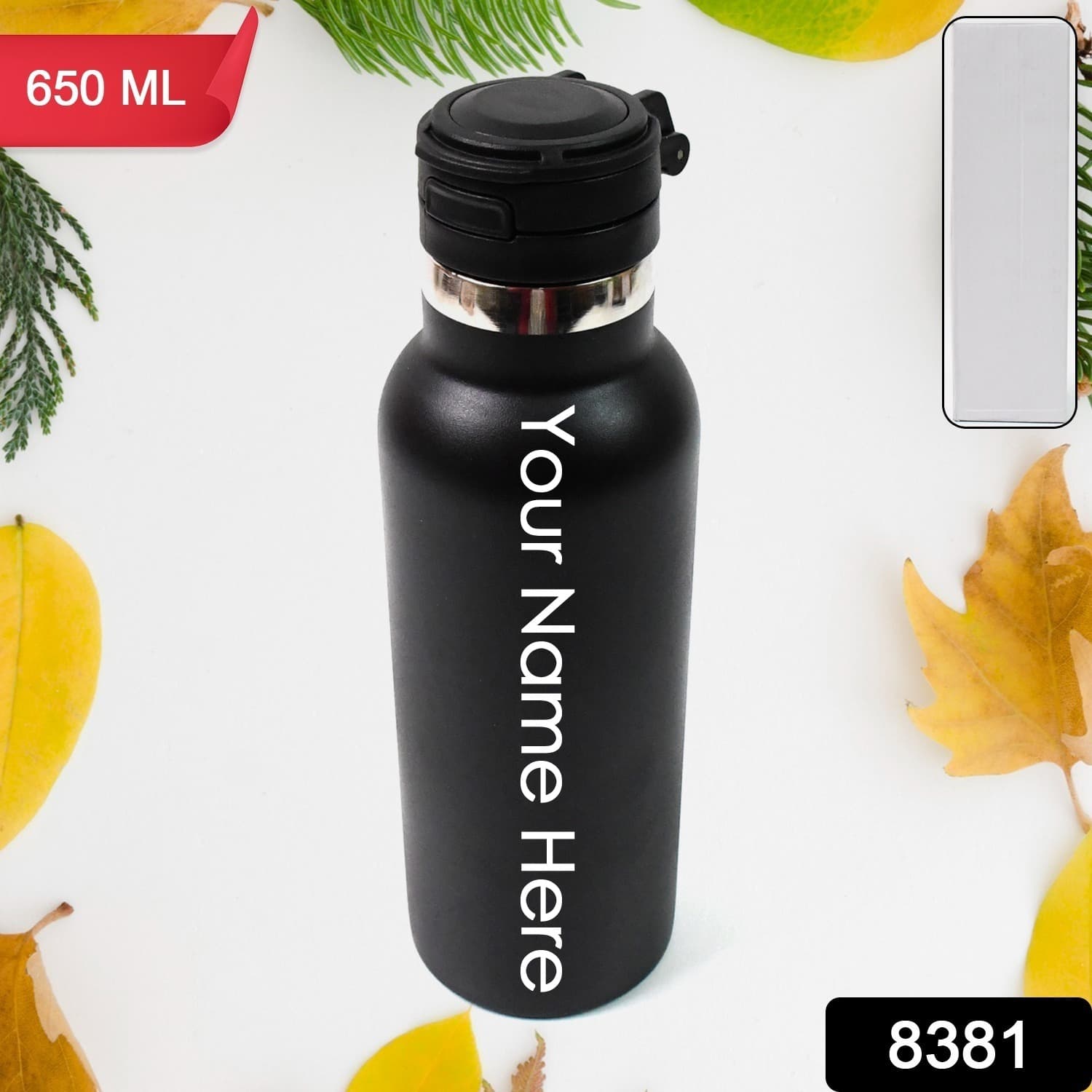 Customized / Personalized Insulated Stainless Steel Bottle (650 ML / 1 Pc) — image 1
