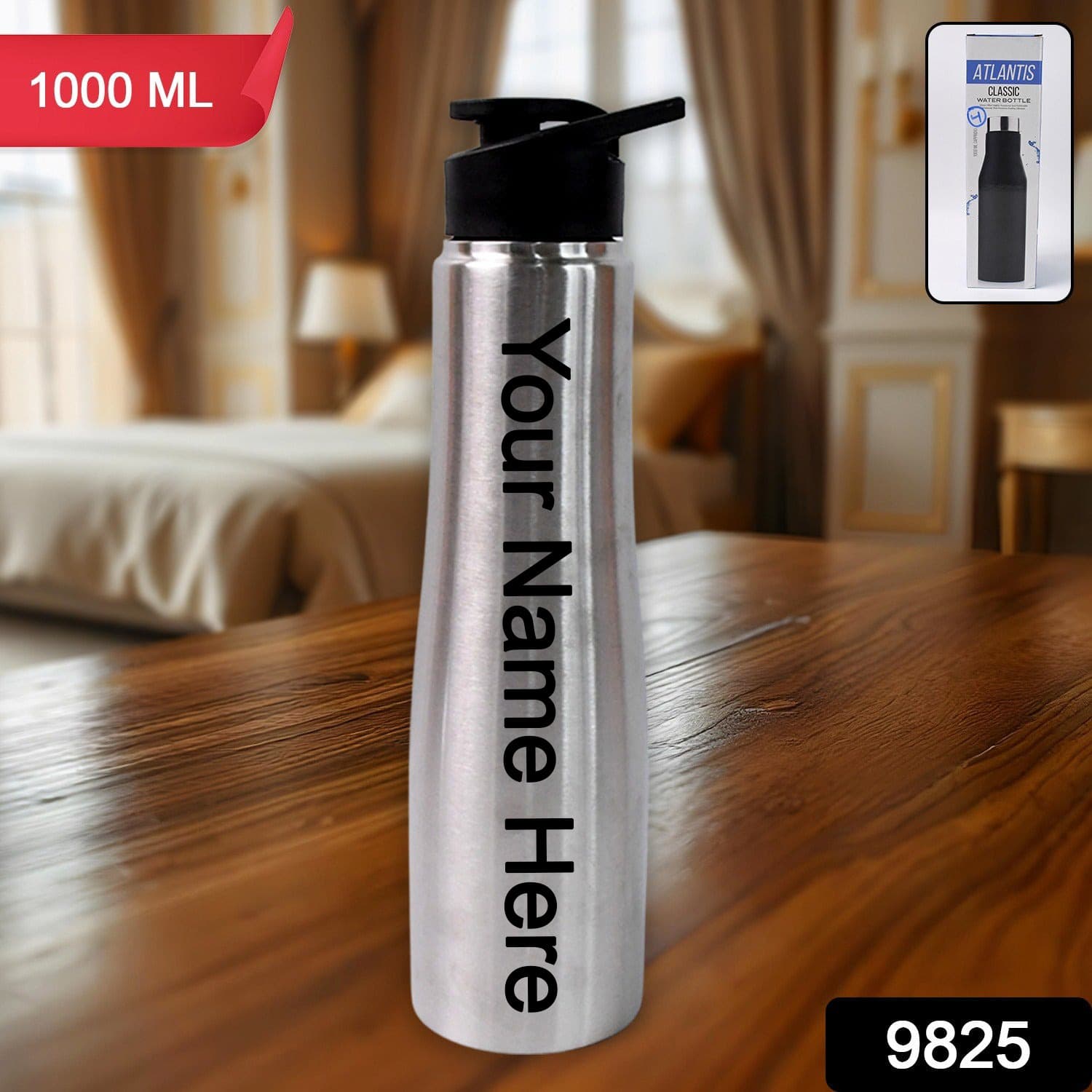 Customize Stainless Steel Double Wall Vacuum-Insulated Drink Water Bottle (1000 ML) — image 1
