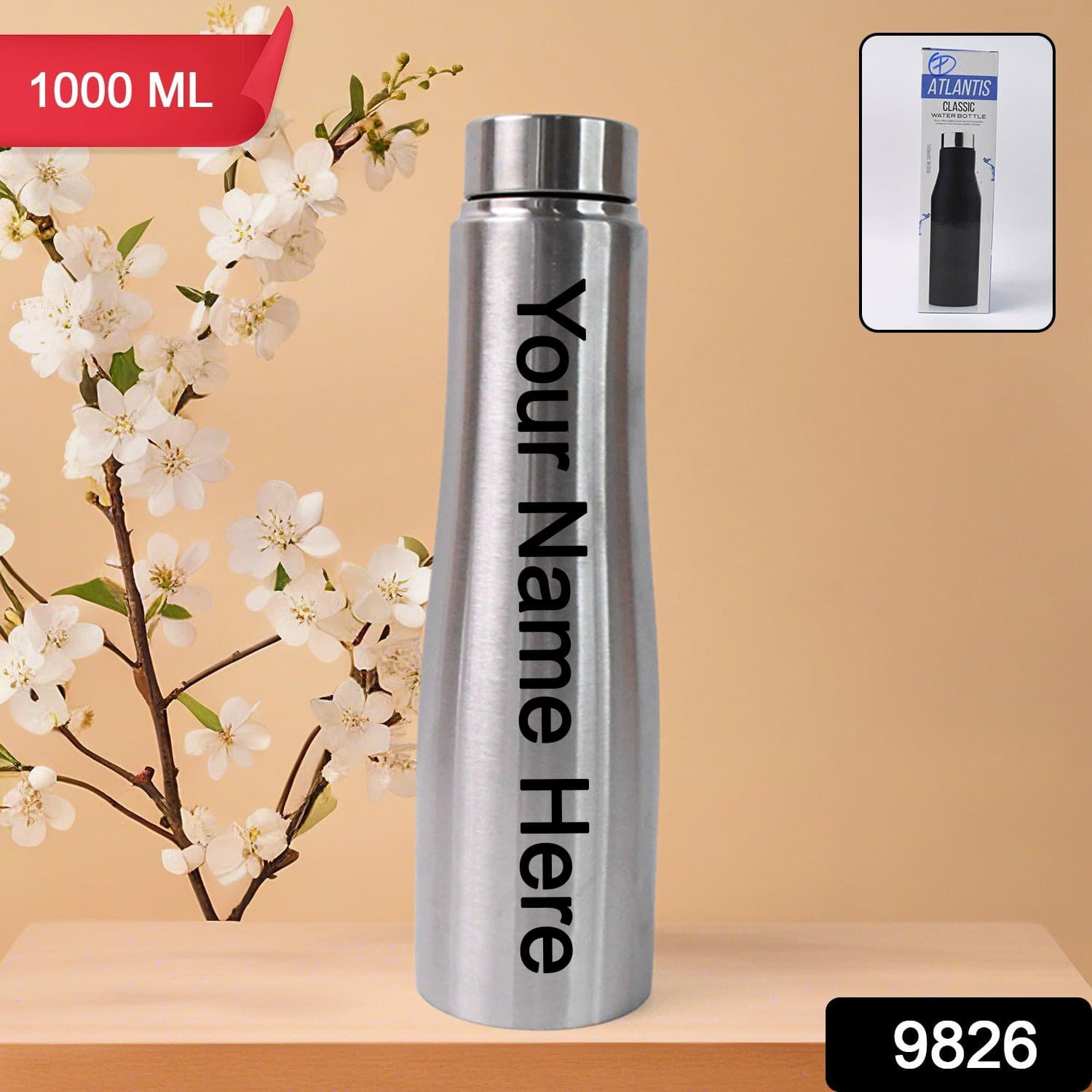 Customize Stainless Steel Double Wall Vacuum-Insulated Drink Water Bottle (1000 ML) — image 1