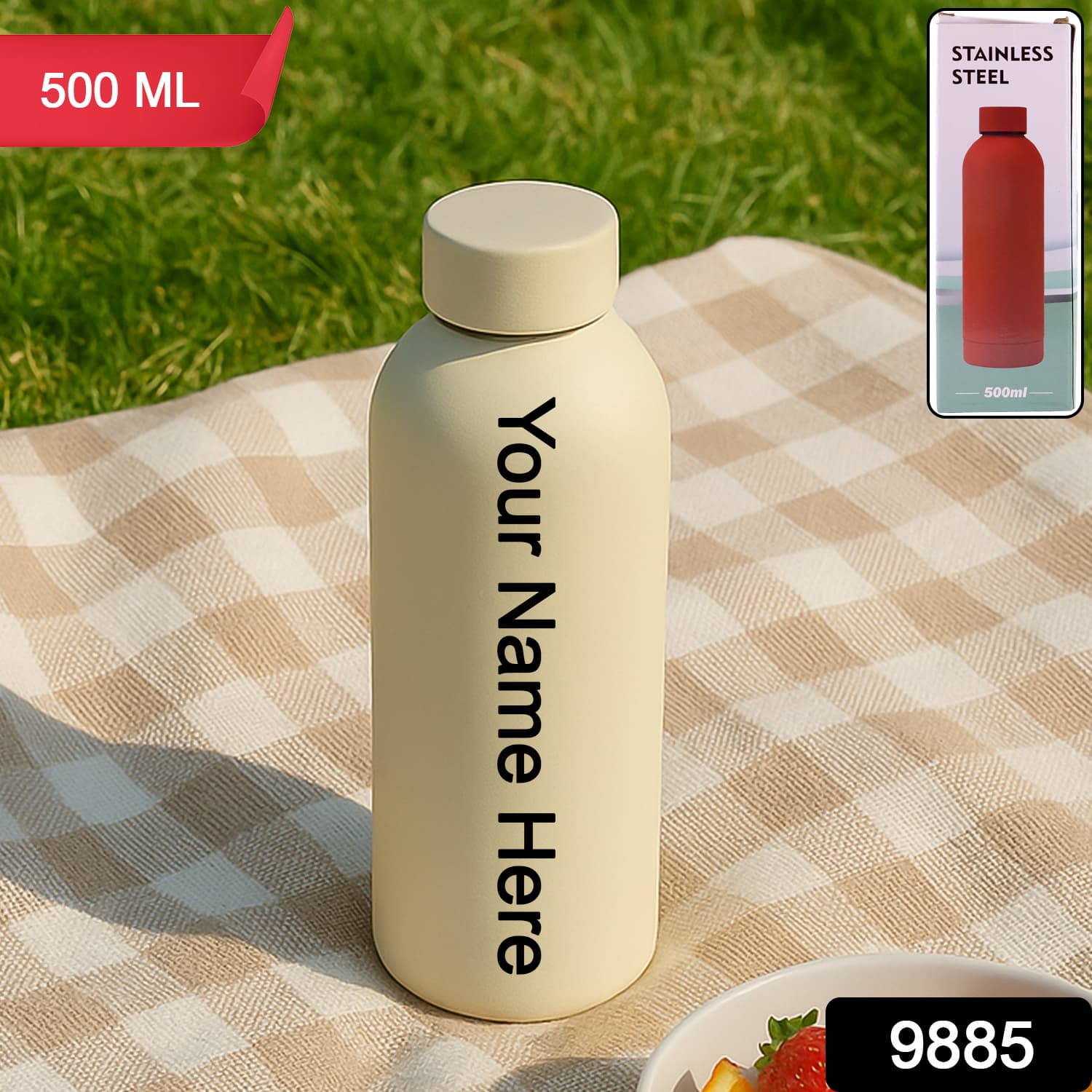 Customize Stainless Steel Double Wall Vacuum-Insulated Drink Water Bottle (1000 ML Approx) — image 1